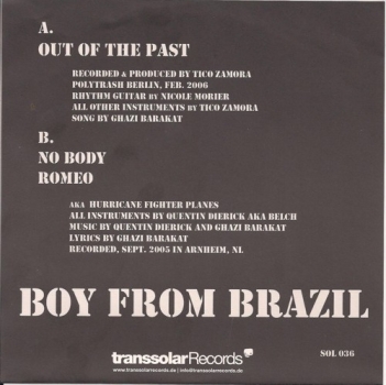 Boy From Brazil - Out Of The Past - 7"