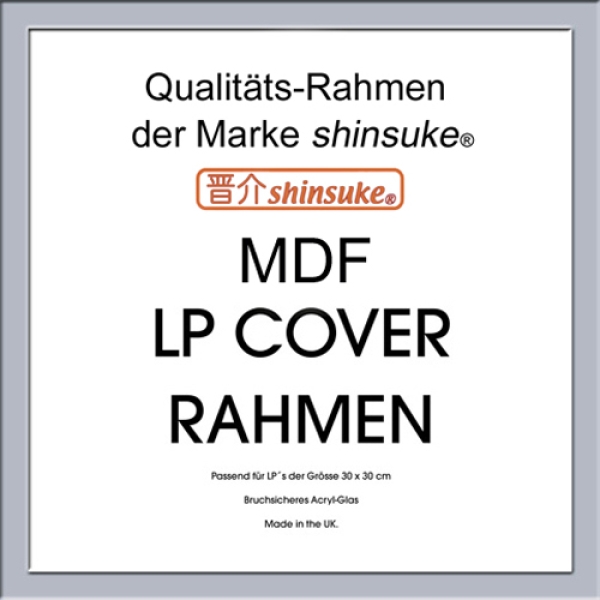 LP Plattencover Rahmen - MDF silber