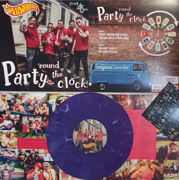 V8 Wankers - Party Round The Clock - Limited 10"