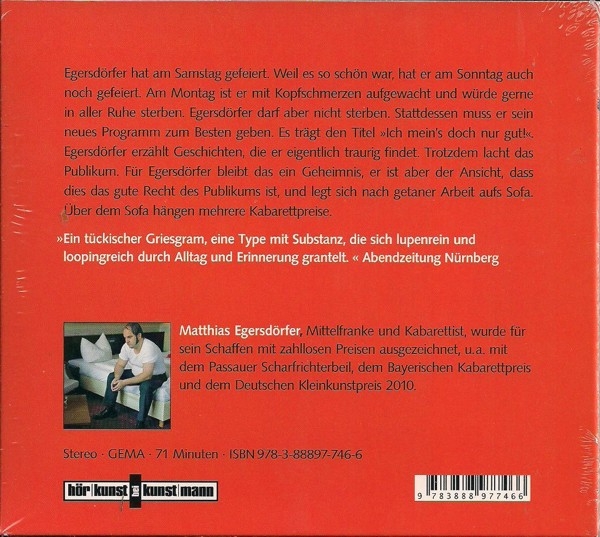 Matthias Egersdörfer - Ich mein's doch nur gut! - CD (Hörbuch)