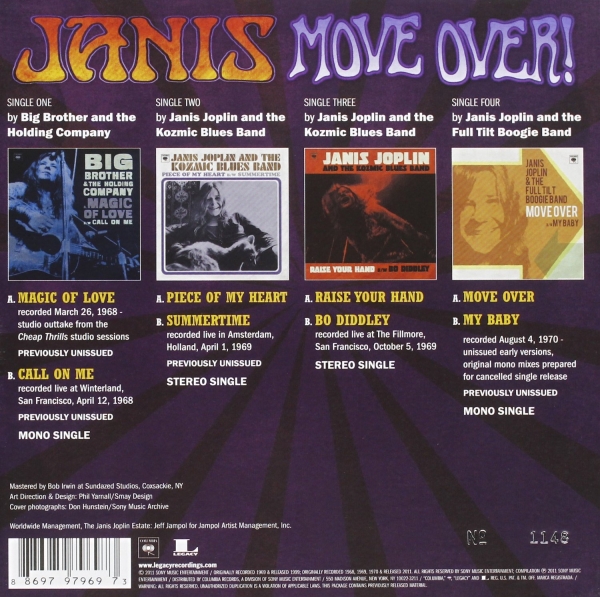 Janis Joplin - Move Over! - 7"