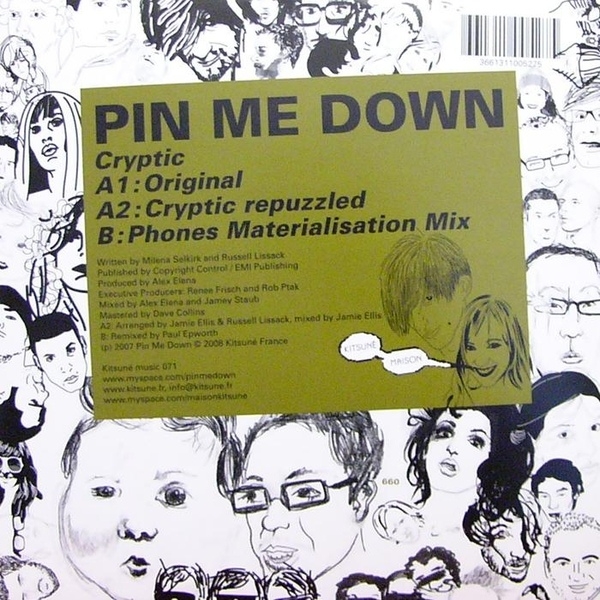 Pin Me Down - Cryptic - 12"